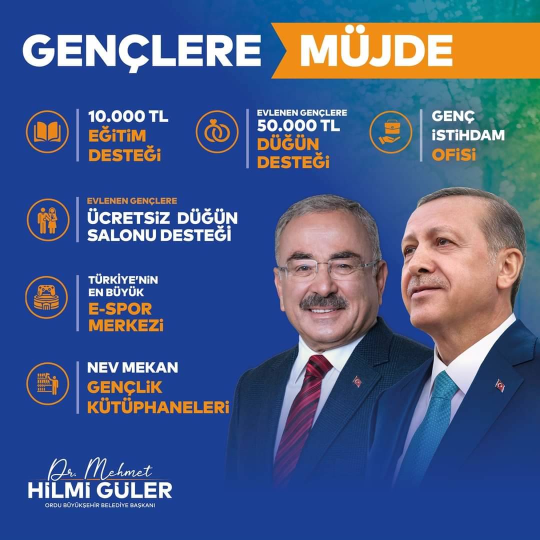 BAŞKAN GÜLER’DEN GENÇLERE MÜJDE ÜSTÜNE MÜJDE